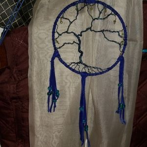 Tree of Life - Blue Wire and Leather